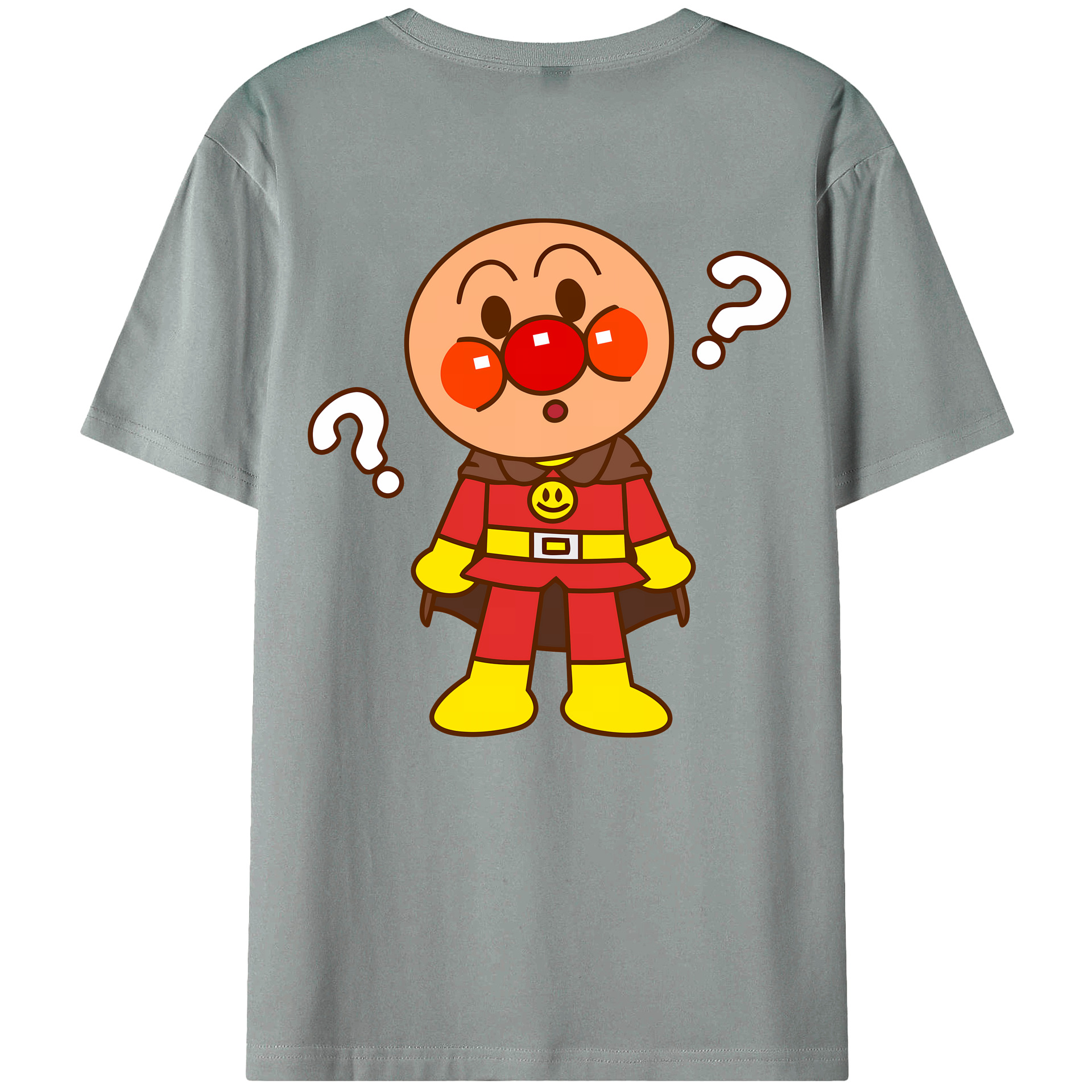 （画像用） アンパンマン Anpanman 綿100％ メンズ半袖Tシャツ（バックプリント） 通気性